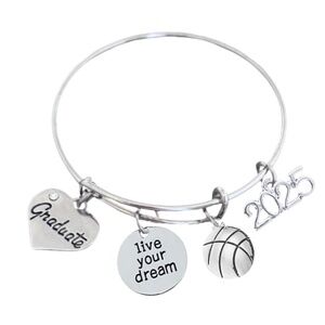 2025 Basketball Graduation Bangle Bracelet  Graduation